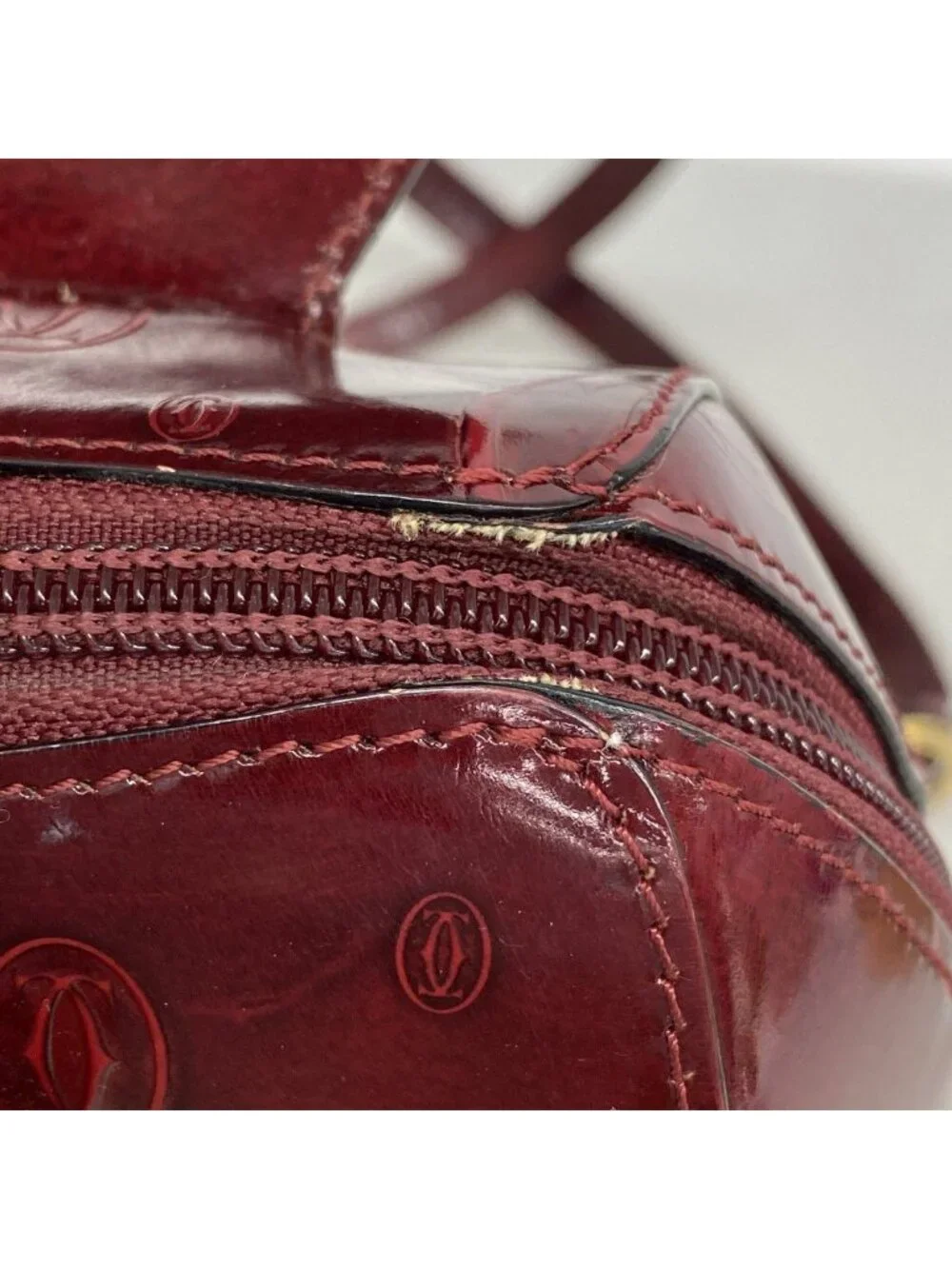 Cartier Backpack Happy Birthday Leather Bordeaux Gold